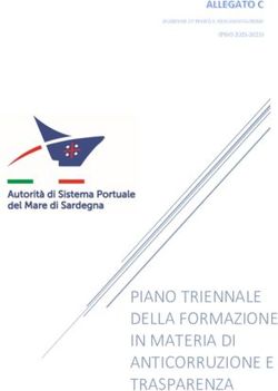 PIANO TRIENNALE DELLA FORMAZIONE IN MATERIA DI ANTICORRUZIONE E TRASPARENZA