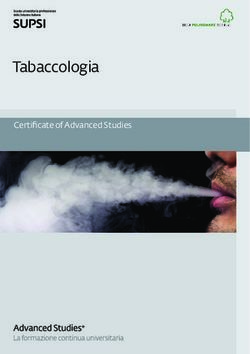 Tabaccologia Certifi cate of Advanced Studies