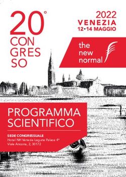 PROGRAMMA SCIENTIFICO - SEDE CONGRESSUALE Hotel NH Venezia Laguna Palace 4* Viale Ancona, 2, 30172 - SIECVI
