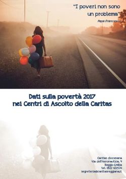 Dati sulla povertà 2017 nei Centri di Ascolto della Caritas - "I poveri non sono un problema" - Caritas Reggiana