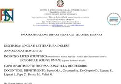 PROGRAMMAZIONE DIPARTIMENTALE SECONDO BIENNIO