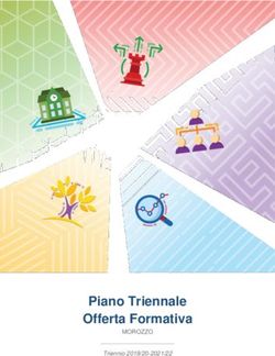 Piano Triennale Offerta Formativa - MOROZZO Triennio 2019/20-2021/22 - Istituto Comprensivo Morozzo