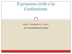 Il processo civile e la Costituzione - DOTT.SSA BARBARA POLISENO DOTT. GIORGIO G. POLI - UniBa