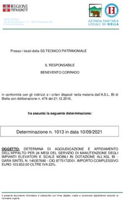 Determinazione n. 1013 in data 10/09/2021 - ASL Biella