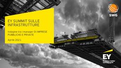 EY SUMMIT SULLE INFRASTRUTTURE - Indagine tra i manager DI IMPRESE PUBBLICHE E PRIVATE Aprile 2021 - cloudfront.net