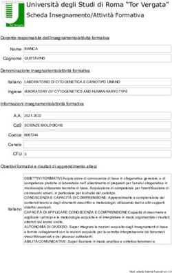 Universit&agrave; degli Studi di Roma "Tor Vergata" Scheda Insegnamento/Attivit&agrave; Formativa - Universit&agrave; degli Studi di Roma "Tor Vergata"