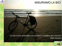 MISURIAMO LA BICI - "La vita &egrave; come la bicicletta; se vuoi stare in equilibrio devi muoverti" Albert Einstein