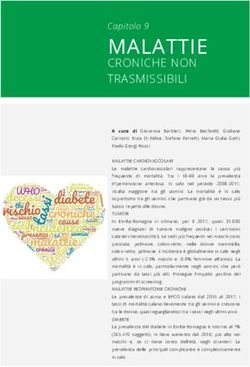 MALATTIE CRONICHE NON TRASMISSIBILI - Regione Emilia-Romagna Salute