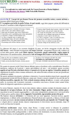 LUCREZIO :: DE RERUM NATURA - DIVINA COMMEDIA