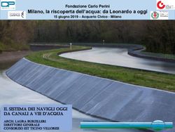 Milano, la riscoperta dell'acqua: da Leonardo a oggi - Fondazione Carlo Perini 15 giugno 2019 - Acquario Civico - Milano