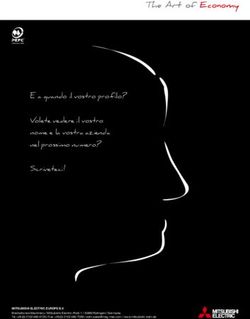 E a quando il vostro profilo? Volete vedere il vostro nome e la vostra azienda nel prossimo numero? Scriveteci! - Mitsubishi Electric EDM