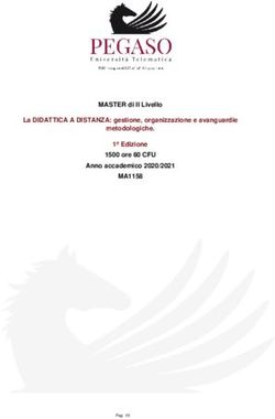 MASTER di II Livello La DIDATTICA A DISTANZA: gestione, organizzazione e avanguardie metodologiche. 1&ordf; Edizione 1500 ore 60 CFU Anno accademico ...