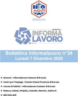 Bollettino Informalavoro n 34 - Luned&igrave; 7 Dicembre 2020 - ACLIBresciane.it