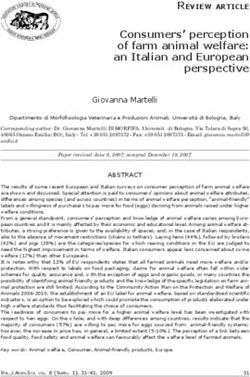 Consumers' perception of farm animal welfare: an Italian and European perspective