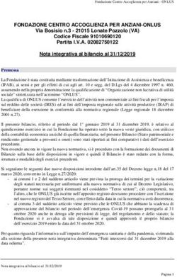 FONDAZIONE CENTRO ACCOGLIENZA PER ANZIANI-ONLUS