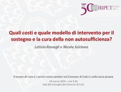 Quali costi e quale modello di intervento per il sostegno e la cura della non autosufficienza? - Irpet
