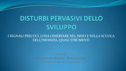 I SEGNALI PRECOCI, COSA OSSERVARE NEL NIDO E NELLA SCUOLA DELL'INFANZIA, QUALI STRUMENTI - Dott.ssa Laura Borsetti - Neuropsicologo - Città ...