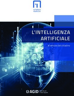 L'INTELLIGENZA ARTIFICIALE - al servizio del cittadino - Università degli Studi Mediterranea