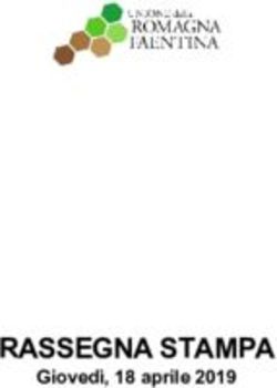 RASSEGNA STAMPA Gioved&igrave;, 18 aprile 2019 - Unione Romagna Faentina