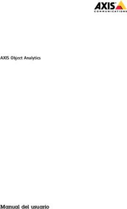 Manual del usuario - AXIS Object Analytics