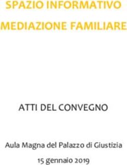 SPAZIO INFORMATIVO MEDIAZIONE FAMILIARE - ATTI DEL CONVEGNO Aula Magna del Palazzo di Giustizia - Simef