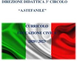 DIREZIONE DIDATTICA 3 CIRCOLO "A.STEFANILE" CURRICOLO EDUCAZIONE CIVICA 2020 / 2023 - Formazione docenti