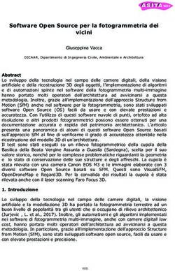 Software Open Source per la fotogrammetria dei vicini - Atti Asita