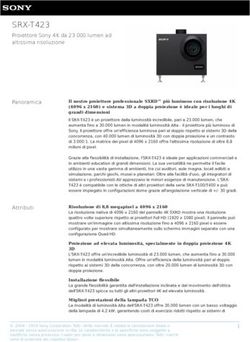 SRX-T423 Proiettore Sony 4K da 23.000 lumen ad altissima risoluzione - pro.sony