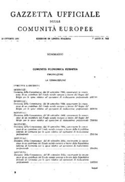 GAZZETTA UFFICIALE - Europa