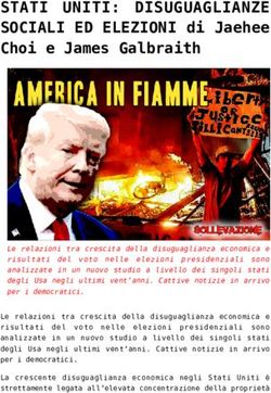 STATI UNITI: DISUGUAGLIANZE - SOCIALI ED ELEZIONI di Jaehee Choi e James Galbraith
