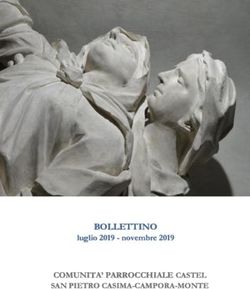 BOLLETTINO COMUNITA' PARROCCHIALE CASTEL SAN PIETRO CASIMA-CAMPORA-MONTE - luglio 2019 - novembre 2019 - comunit&agrave; parrocchiale di castel ...