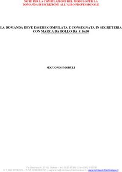 LA DOMANDA DEVE ESSERE COMPILATA E CONSEGNATA IN SEGRETERIA CON MARCA DA BOLLO DA &euro; 16,00