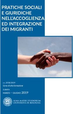PRATICHE SOCIALI E GIURIDICHE NELL'ACCOGLIENZA ED INTEGRAZIONE DEI MIGRANTI - marzo - giugno 2019 - Unibo