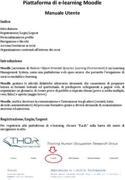 Piattaforma di e-learning Moodle Manuale Utente