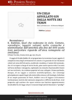 UN CIELO AFFOLLATO SIN DALLA NOTTE DEI TEMPI - Il ...