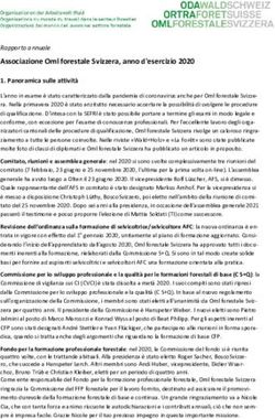 Associazione Oml forestale Svizzera, anno d'esercizio 2020