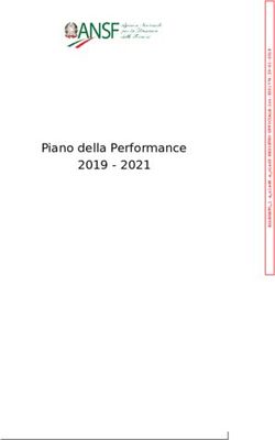 Piano della Performance 2019 2021 - Portale della Performance