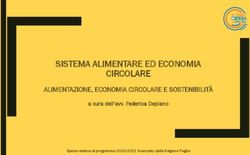 SISTEMA ALIMENTARE ED ECONOMIA CIRCOLARE - ALIMENTAZIONE, ECONOMIA CIRCOLARE E SOSTENIBILIT&Agrave;