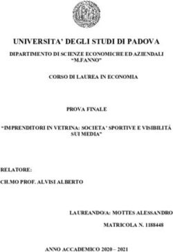 UNIVERSITA' DEGLI STUDI DI PADOVA