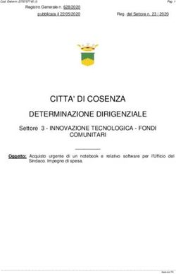 CITTA' DI COSENZA DETERMINAZIONE DIRIGENZIALE
