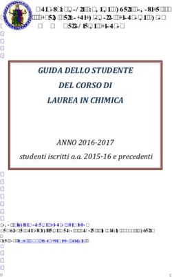 GUIDA DELLO STUDENTE DEL CORSO DI LAUREA IN CHIMICA