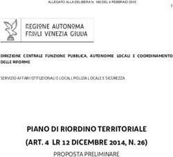 PIANO DI RIORDINO TERRITORIALE (ART. 4 LR 12 DICEMBRE 2014, N. 26) - PROPOSTA PRELIMINARE