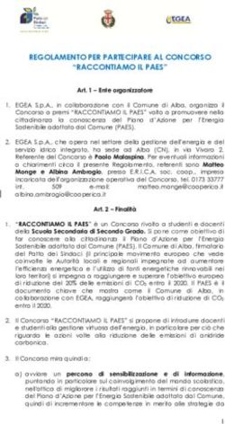 REGOLAMENTO PER PARTECIPARE AL CONCORSO "RACCONTIAMO IL PAES"