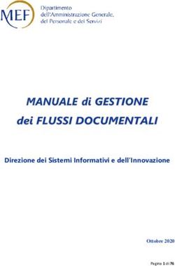 Direzione dei Sistemi Informativi e dell'Innovazione - Ottobre 2020 Pagina 1 di 76 - MEF