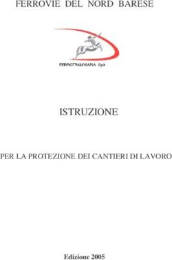 ISTRUZIONE - FERROVIE DEL NORD BARESE - PER LA PROTEZIONE DEI CANTIERI DI LAVORO