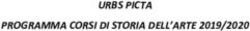 URBS PICTA PROGRAMMA CORSI DI STORIA DELL'ARTE 2019/2020