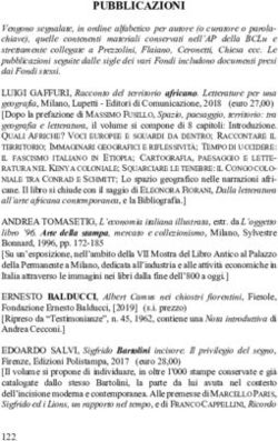 PUBBLICAZIONI - Sistema bibliotecario ticinese