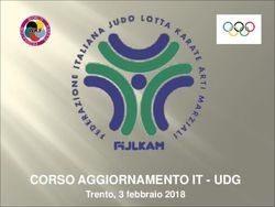 CORSO AGGIORNAMENTO IT - UDG - Trento, 3 febbraio 2018 - Fijlkam