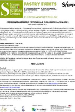 CAMPIONATO ITALIANO PASTICCERIA E CIOCCOLATERIA SENIORES - Conpait