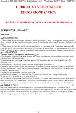 CURRICULO VERTICALE DI EDUCAZIONE CIVICA - ISTITUTO COMPRENSIVO "VIA DI CASALOTTI 259"ROMA - Istituto ...